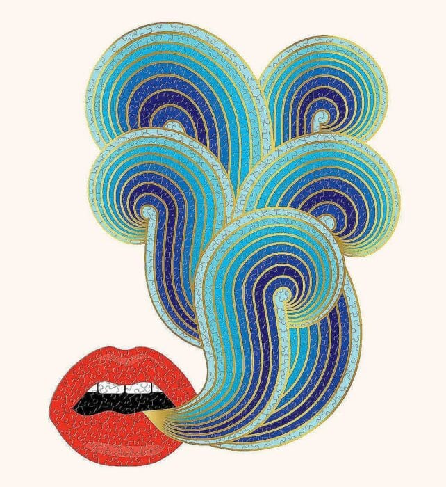 Gray Malin The Hawaii Beach 2 Lips Shaped Puzzle