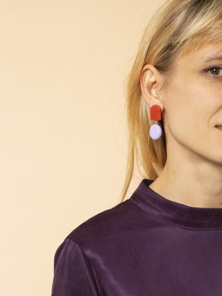 Bianca earrings - Lilac