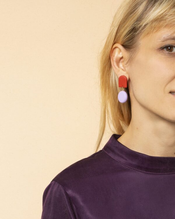 Bianca earrings - Lilac