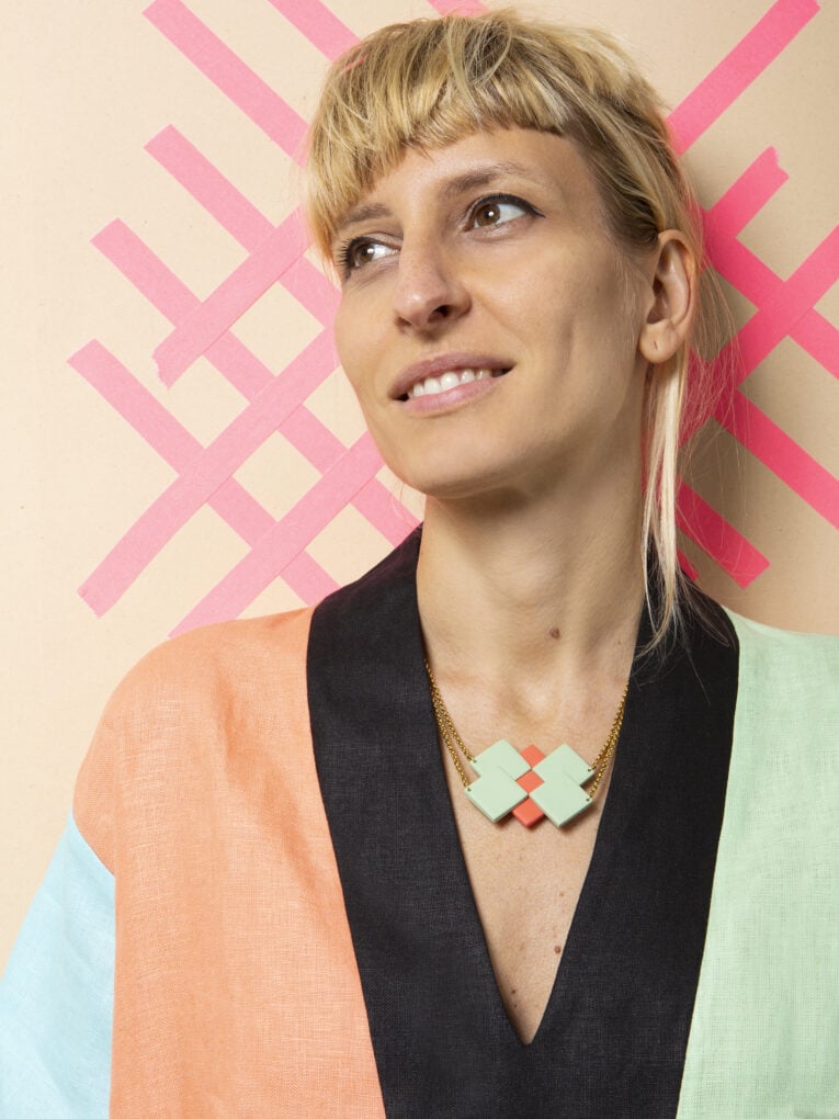 Tetris necklace | Green