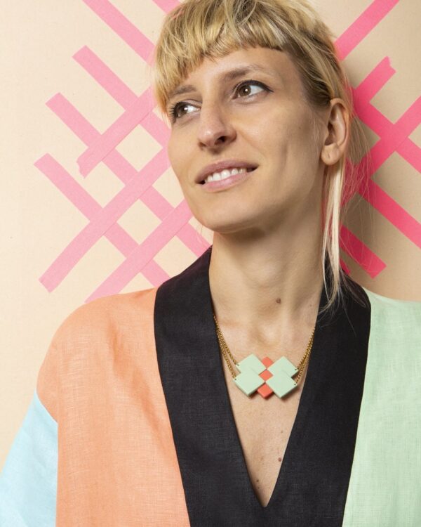 Tetris necklace | Green