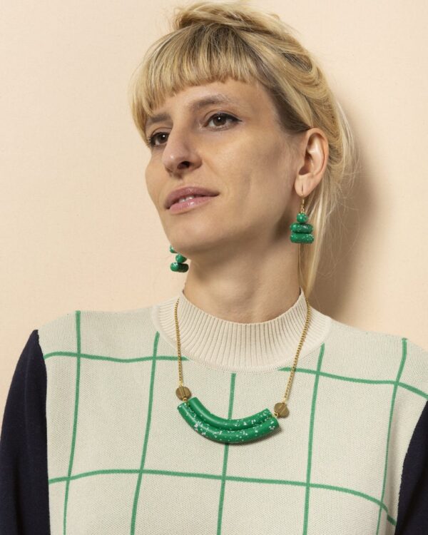 Smiling Petra necklace | green