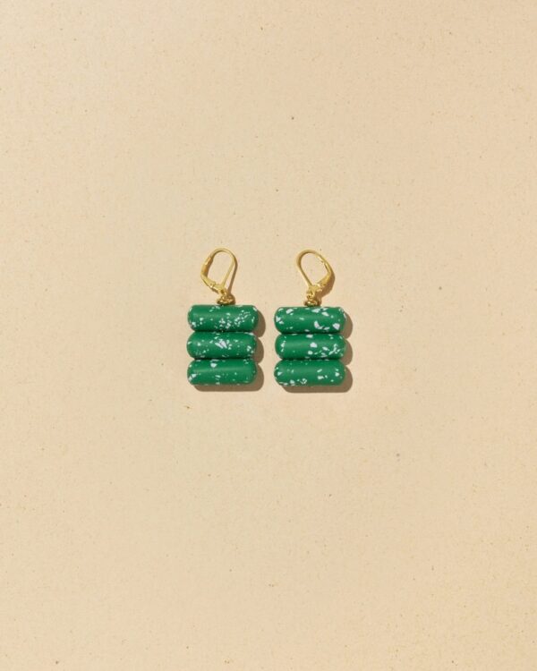 Big Sur Terrazzo earrings | Green