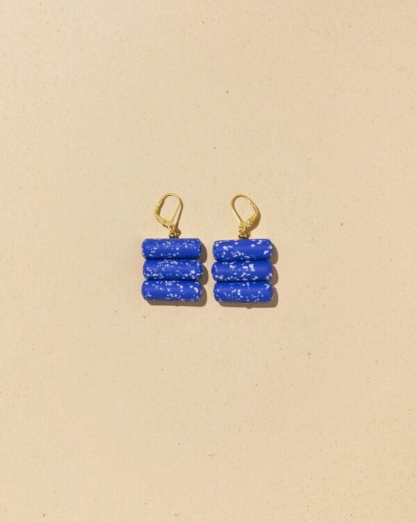 Double Bubbles necklace | Terra 1 Big Sur Terrazzo earrings | Blu