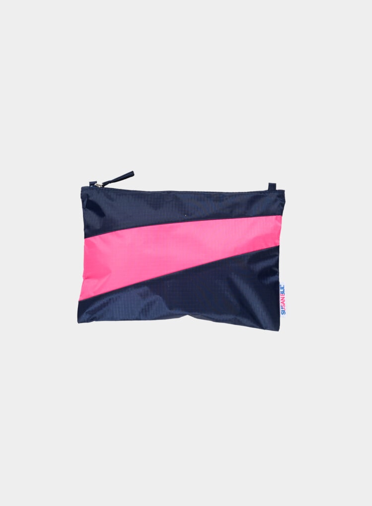 Bum Bag Sakura & Black MEDIUM 4 Pouch Navy & Fluo Pink S | M