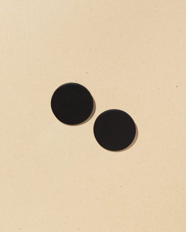 Viola full moon | Black earrings