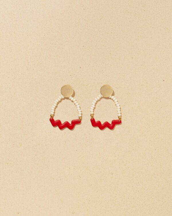 Serpentine | Red earrings