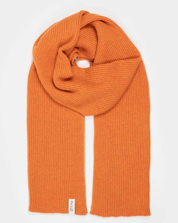 Recycled Cashmere Scarf | Orange