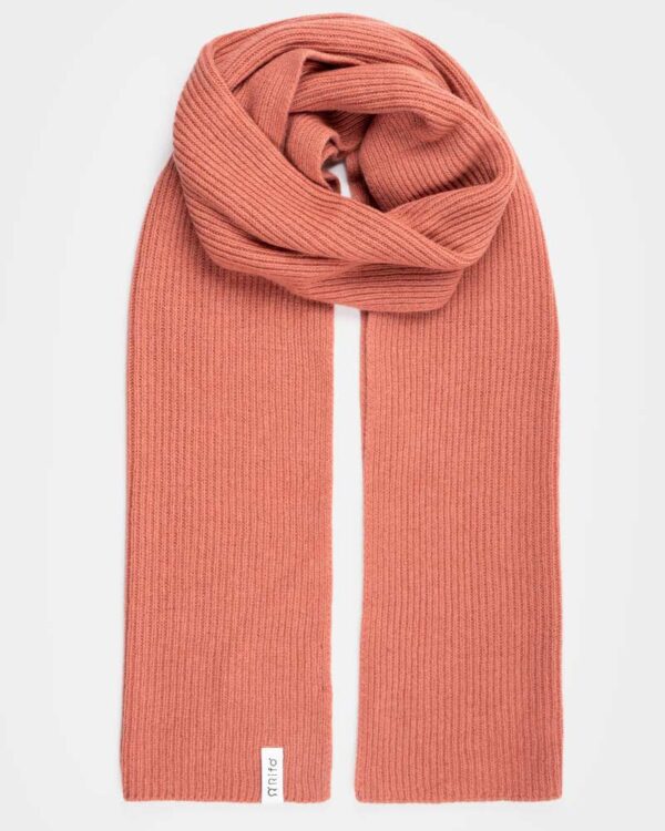 Recycled Cashmere Scarf | Grapefruit Pink