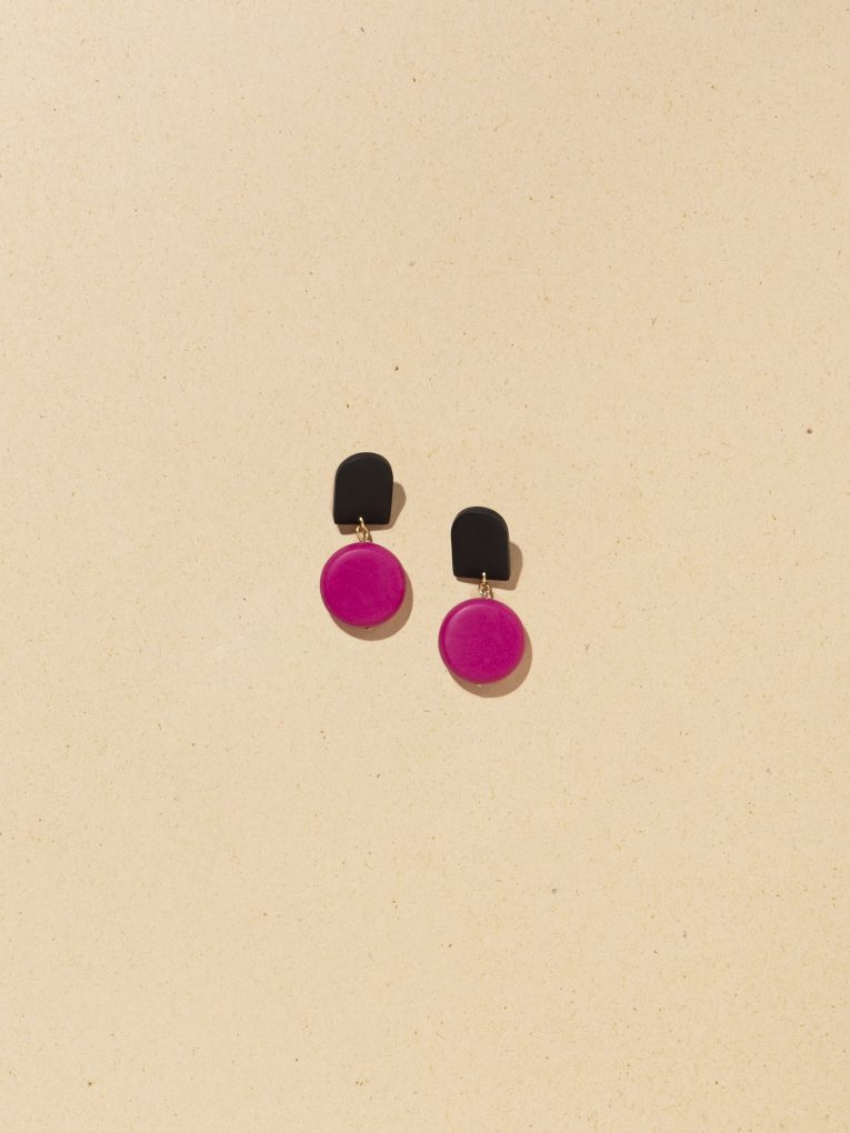 Bianca earrings - Magenta