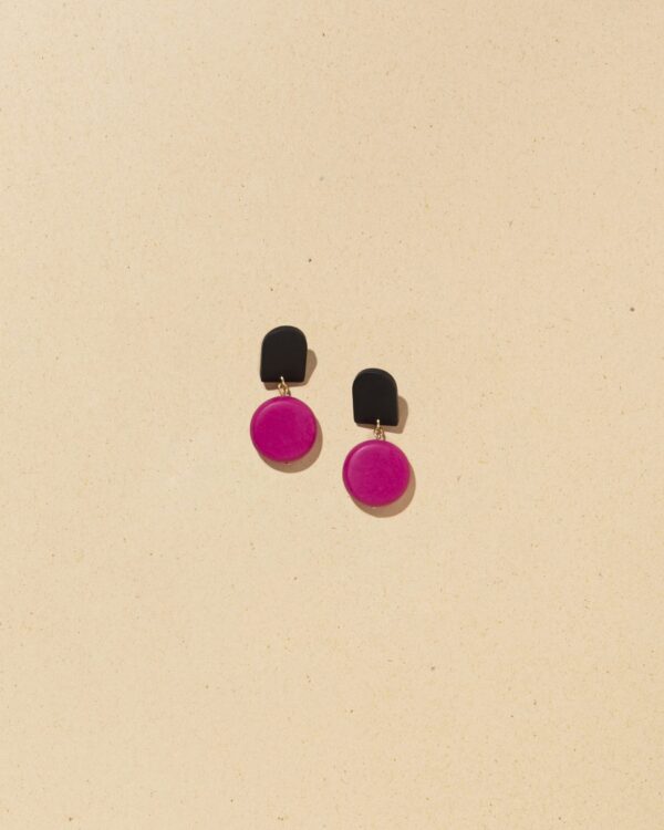 Bianca earrings - Magenta
