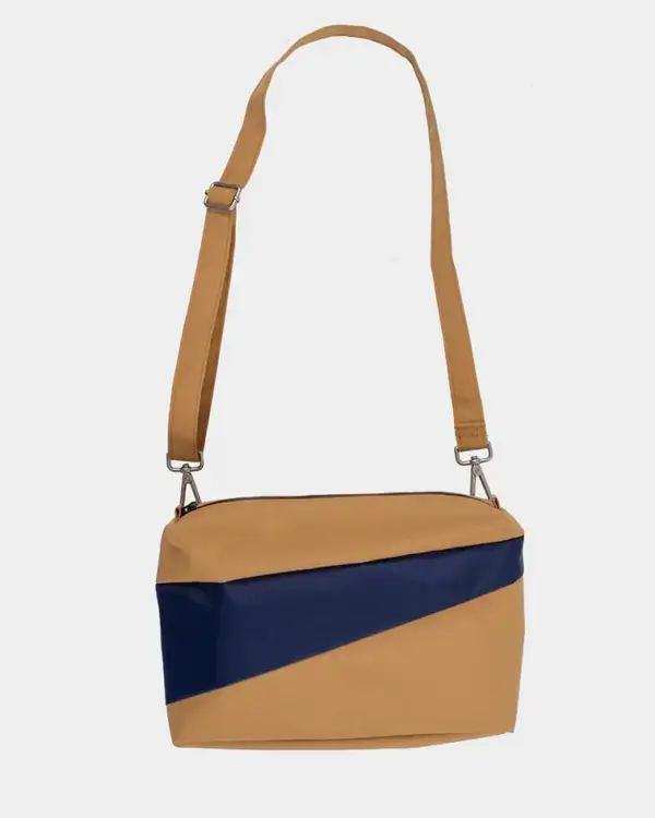 Candle Holder 2 New Bum Bag Camel & Navy | MEDIUM