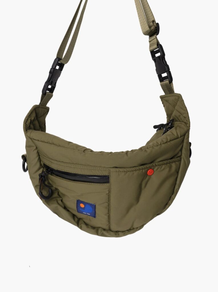 Mini candy bag | Poke cream and red 16 Half Moon Bag | Green