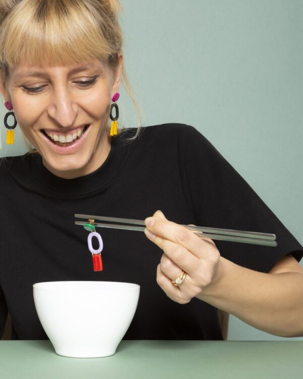 OMINI EARRINGS - BLACK/YELLOW